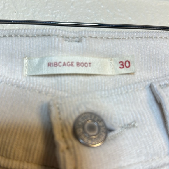 Levi's Corduroy Ribcage Boot Cut Egret Fall Winter Jeans - Picture 4 of 4